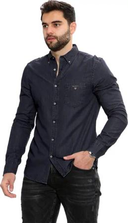 Gant Herren Regular Fit Hemd - Schwarz