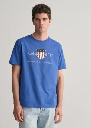GANT Herren Regular Fit Kurzarm Archiv-Schild T-Shirt