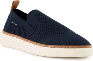Gant Herren Slip Ons blau Textil & Canvas