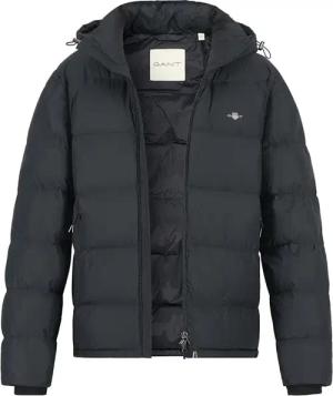 Gant Herren Steppjacke schwarz Mikrofaser unifarben