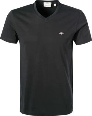 Gant Herren T-Shirt schwarz Slim Fit