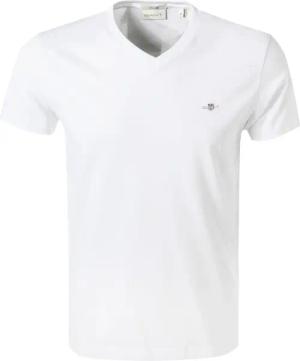 Gant Herren T-Shirt weiß Slim Fit