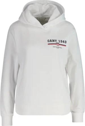 Gant Hoodie "REG GRAPHIC HOODIE", gerippte Abschlüsse, Kapuze ohne Kordel