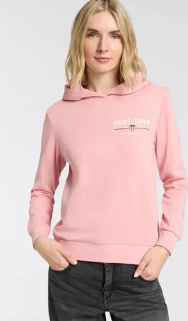 Gant Hoodie "REG GRAPHIC HOODIE", gerippte Abschlüsse, Kapuze ohne Kordel