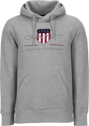 Gant Kapuzenpullover GANT Shield Hoodie grau Archive Shield Hoodie