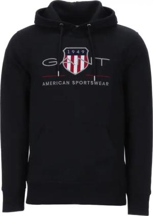 Gant Kapuzenpullover GANT Shield Hoodie schwarz Archive Shield Hoodie