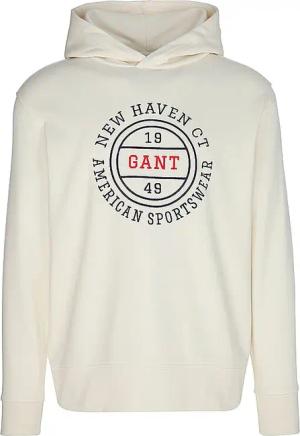 GANT Kapuzensweater - Hoodie GRAPHIC creme | L