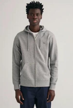 Gant Kapuzensweatjacke "REG SHIELD FULL ZIP HOODIE" mit Logostickerei auf der Brust
