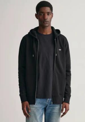Gant Kapuzensweatjacke "REG SHIELD FULL ZIP HOODIE" mit Logostickerei auf der Brust