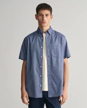 Gant Kurzarmhemd "REG OXFORD SHIRT" Gant-Stickerei
