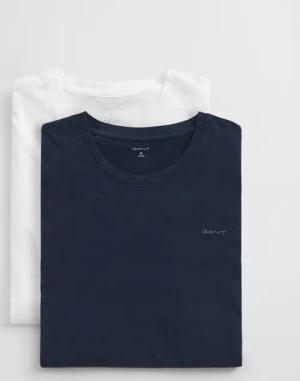 Gant Kurzarmshirt "C-NECK T-SHIRT 2-PACK" Mit Rundhalsausschnitt