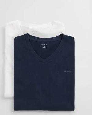 Gant Kurzarmshirt V-NECK T-SHIRT 2-PACK Mit V-Ausschnitt