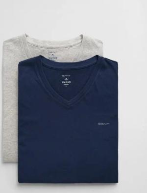 Gant Kurzarmshirt V-NECK T-SHIRT 2-PACK Mit V-Ausschnitt