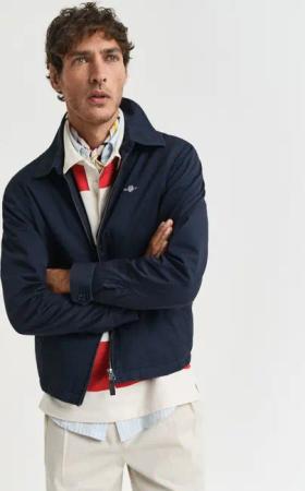 Gant Kurzjacke COTTON WINDCHEATER JACKET mit zwei-Wege-Reißverschluss