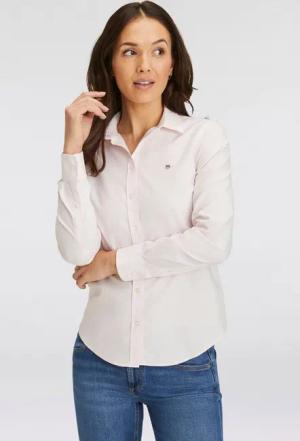 Gant Langarmbluse New Slim Stretch Oxford Blouse für bequemen Sitz u. Bewegungsfreiheit, New Slim Stretch, bügelfrei