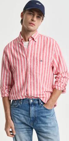 Gant Langarmhemd "REG COTTON/LINEN STRIPED SHIRT" Streifen, luftig, Leinen