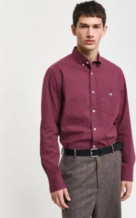 Gant Langarmhemd REG MICRO PRINT SHIRT mit einem dezenten, durchgehenden Mikro-Print