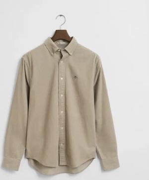 Gant Langarmhemd regular fit, aus Cord, Button-down-Kragen