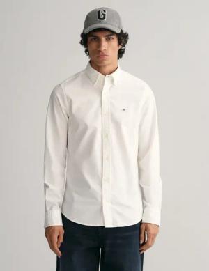 Gant Langarmhemd Slim Fit Oxford Hemd strukturiert langlebig dicker Oxford Hemd Slim Fit