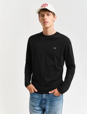 Gant Langarmshirt REG SHIELD LS T-SHIRT mit Logostickerei auf der Brust
