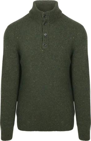 Gant Mocker Pullover Wool Blend Dunkelgrün - Größe 3XL