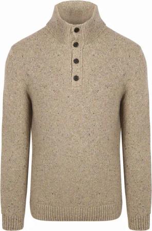Gant Mocker Pullover Wool Blend Sand - Größe XL