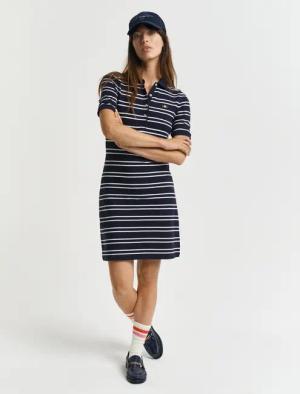 Gant Polokleid "STRIPE SHIELD SS PIQUE POLO DRESS"