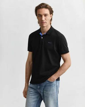 Gant Poloshirt "REG CONTRAST PIQUE SS RUGGER" mit kontrastfarbenen Einsätzen