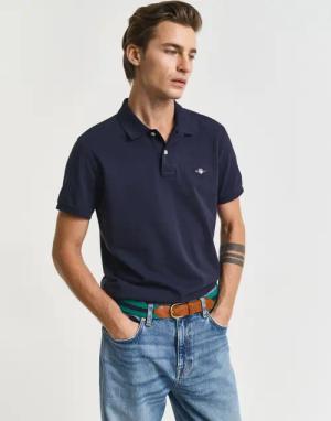 Gant Poloshirt "SLIM SHIELD SS PIQUE POLO" mit Logostickerei auf der Brust