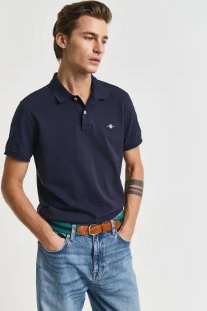 Gant Poloshirt SLIM SHIELD SS PIQUE POLO mit Logostickerei auf der Brust