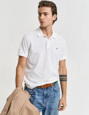 Gant Poloshirt SLIM SHIELD SS PIQUE POLO mit Logostickerei auf der Brust