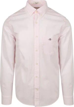 Gant Poplin Banker Hemd Stripe Hellrosa - Größe M