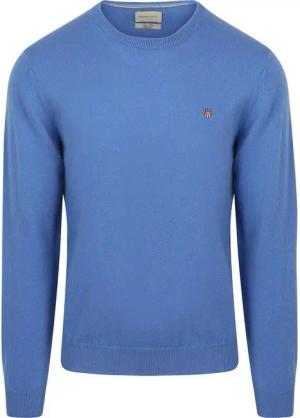 Gant Pullover Lammwolle Mid Blau - Größe XL