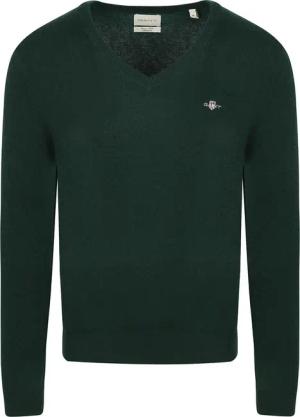 Gant Pullover V-Ausschnitt Wool Blend Dunkelgrün - Größe M