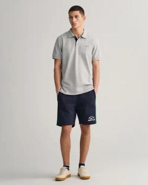 GANT Regular Fit Kurzarm-Kontrastpiqué Rugger