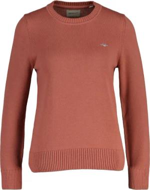 Gant Rundhalspullover "CLASSIC COTTON C-NECK" mit Zopfstrickmuster