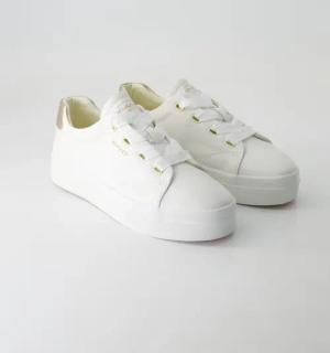 Gant Schuhe - Avona Sneaker Leder (Weiß, Gr. 38)