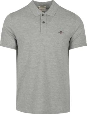 Gant Shield Piqué Poloshirt Grau - Größe 4XL