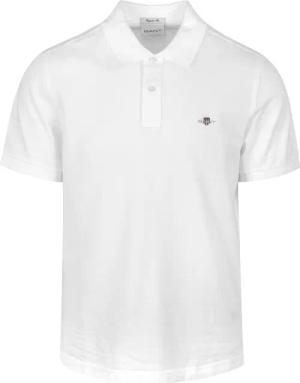 Gant Shield Piqué Poloshirt Weiß - Größe 5XL