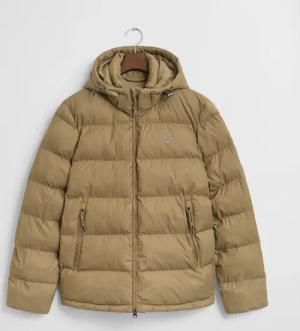 Gant Steppjacke "ACTIVE CLOUD JACKET" mit Kapuze regular fit, abnehmbare Kapuze, 2-Wege-Reißverschluss