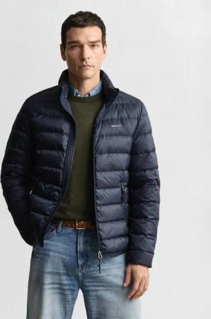 Gant Steppjacke LIGHT DOWN JACKET 2-Wege-Reißverschluss, Übergangsjacke, regular fit