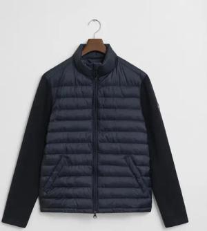 Gant Steppjacke MIXED MEDIA Ärmel aus Strick, regular fit, Stehkragen