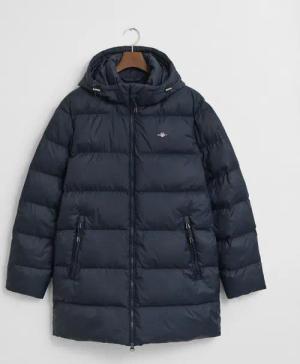 Gant Steppmantel ACTIVE CLOUD MID LENGTH Puffermantel, regular fit, abnehmabre Kapuze, 2-Wege-Reißverschluss
