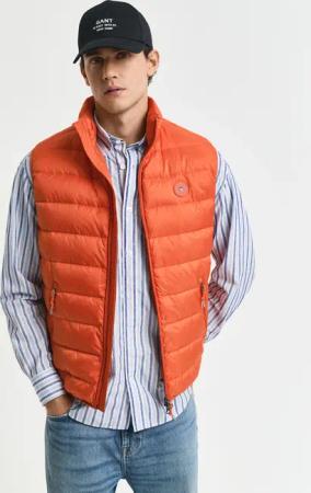 Gant Steppweste "LIGHT DOWN VEST" Stehkragen, leicht, 2-Wege Reißverschluss