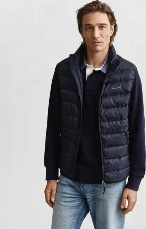 Gant Steppweste LIGHT DOWN VEST Stehkragen, leicht, 2-Wege Reißverschluss