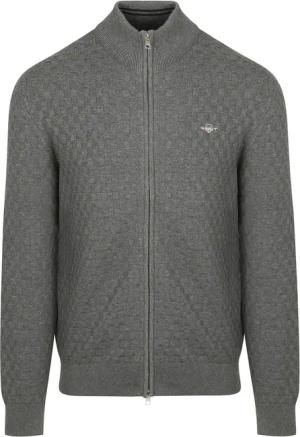 Gant Strickjacke Textur Grau - Größe M