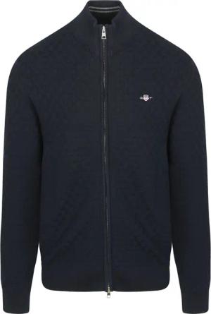 Gant Strickjacke Textur Marine - Größe L