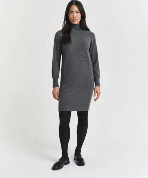 Gant Strickkleid SUPERFINE LAMBSWOOL KNIT Winterkleid, relaxed fit, Rollkragen, aus reiner Wolle