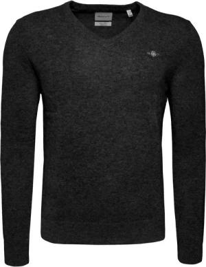 Gant Strickpullover Extrafine Lambswool V-Neck Herren Strickpulli, Wollpullover, Feinstrick, Grobstrick, Kuschelpullover