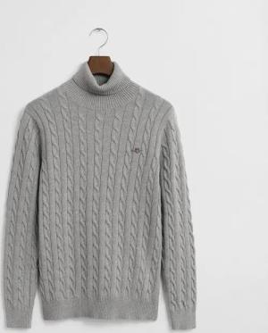 Gant Strickpullover Zopfstrick Rollkragenpullover